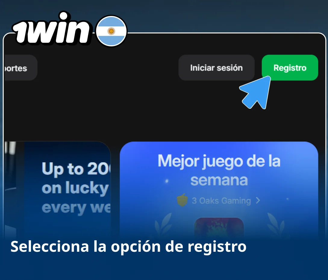 Elección del formulario para nuevo usuario
