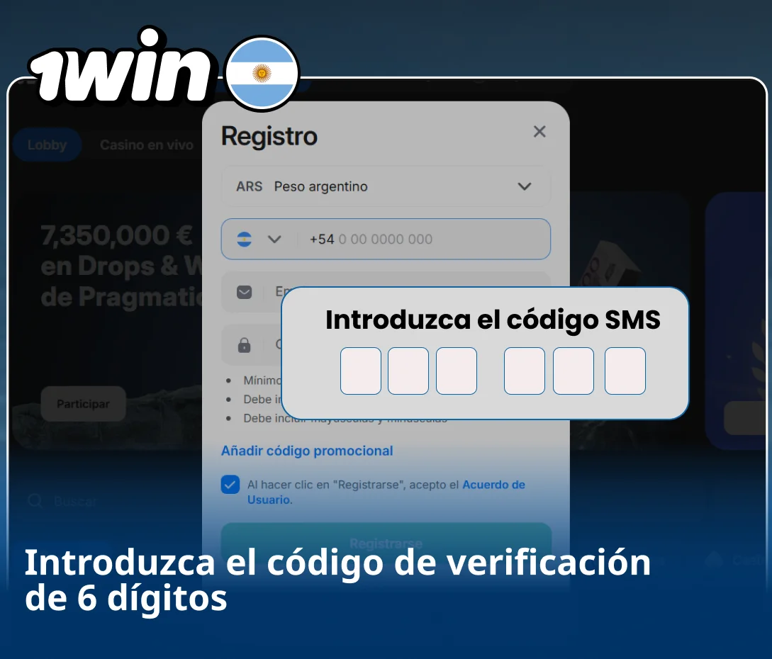 Confirmación con clave numérica recibida
